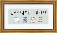 Laundry Rules I Fine Art Print