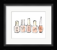 Beauty and Sass Pink I Framed Print