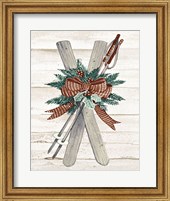 Holiday Sports on Wood IV Luxe Fine Art Print