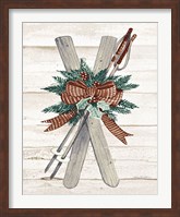 Holiday Sports on Wood IV Luxe Fine Art Print
