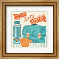 Let's Do Coffee Orange Fine Art Print