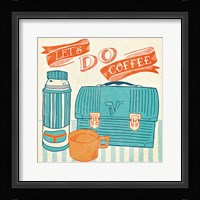 Let's Do Coffee Orange Fine Art Print