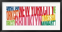 New York City Life Words Fine Art Print