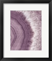 Agate Geode II Plum Framed Print