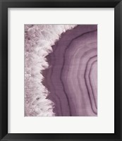 Agate Geode I Plum Framed Print