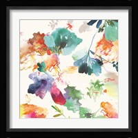 Glitchy Floral I Framed Print