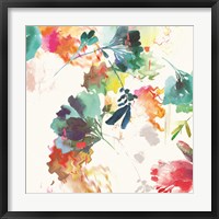 Glitchy Floral II Framed Print