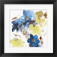 Glitchy Floral I Framed Print