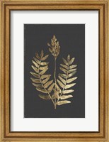 Botanical Gold on Black III Fine Art Print