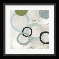 Blue Circles II Framed Print