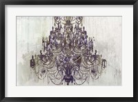 Plum Chandelier on White Fine Art Print