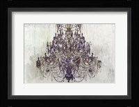 Plum Chandelier on White Fine Art Print