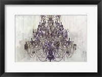 Plum Chandelier on White Fine Art Print