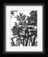Monochrome Foliage II Framed Print