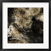 Gold Marbled Abstract II Framed Print