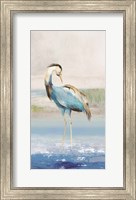 Heron on the Beach I Fine Art Print
