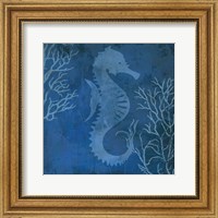 Navy Sea horse Fine Art Print