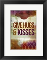 Give Hugs & Kisses Fine Art Print