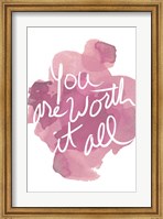 Watercoulours Pink Type I Fine Art Print