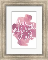 Watercoulours Pink Type I Fine Art Print