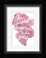 Watercoulours Pink Type III Framed Print