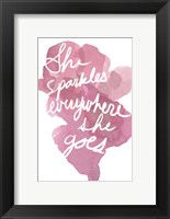Watercoulours Pink Type III Framed Print