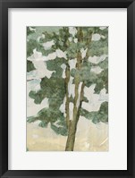 Green Tree Line II Framed Print