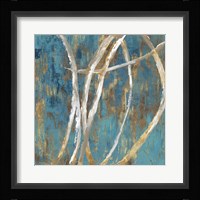 Teal Abstract II Framed Print