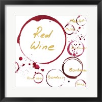 Red Wine Framed Print