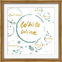 White Wine Gold Fine Art Print