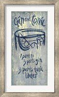 Gin and Tonic Blue Fine Art Print