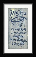 Mojito Blue Framed Print