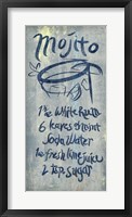 Mojito Blue Framed Print