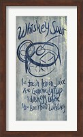 Whiskey Sour Blue Fine Art Print