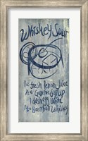 Whiskey Sour Blue Fine Art Print