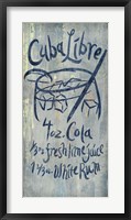 Cuba Libre Blue Fine Art Print