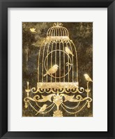 Deco Gold Distress II Framed Print