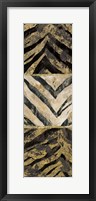 Zebra Squares I Framed Print