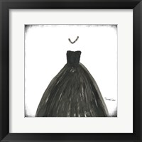 Black Dress III Framed Print