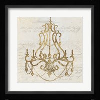 Golden Chandelier I Fine Art Print