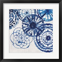Shibori Rings II Framed Print