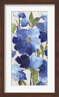 Cobalt Poppies II Fine Art Print