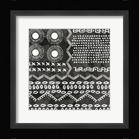 African IV  Black Version Framed Print