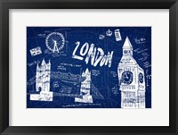 London Blue Framed Print