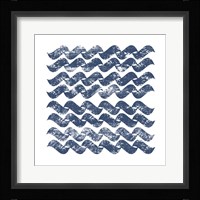 Chevron Waves Framed Print
