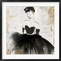 Lady in Black I Fine Art Print