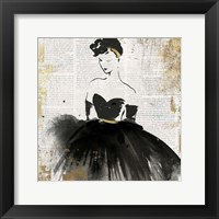 Lady in Black I Framed Print