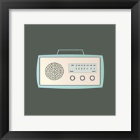 MCM Radio I Framed Print