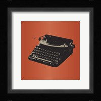 MCM Typewriter Framed Print