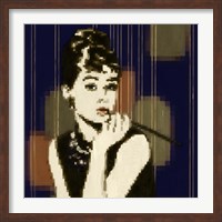 Pixeled Hepburn Fine Art Print